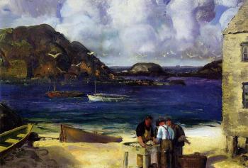 喬治 貝洛斯 Harbor at Monhegan 喬治 貝洛斯 Harbor at Monhegan